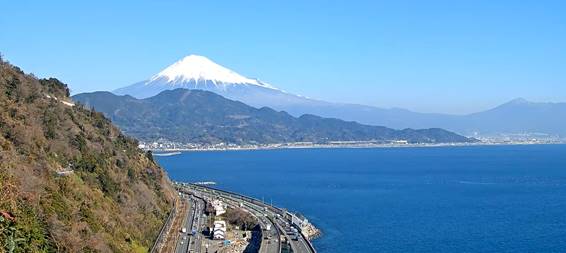富士山及び駿河湾の写真